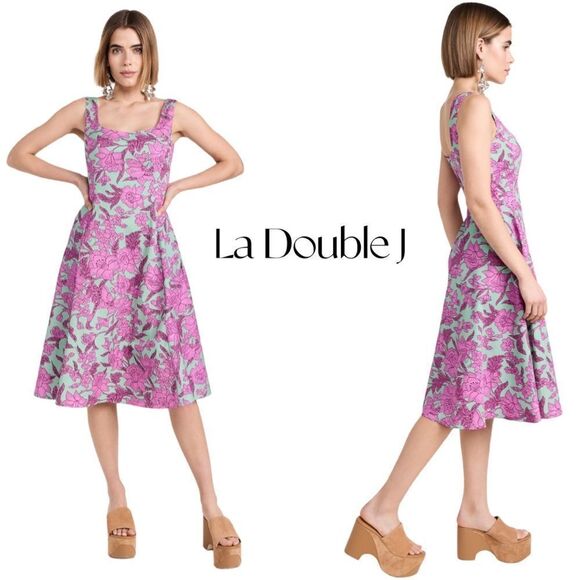 LA DOUBLEJ Lilium Sophia Midi Dress Sz S NWT - Picture 1 of 16